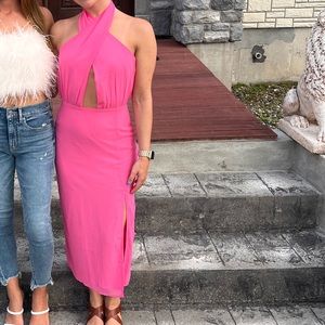 Hot pink lulus dress